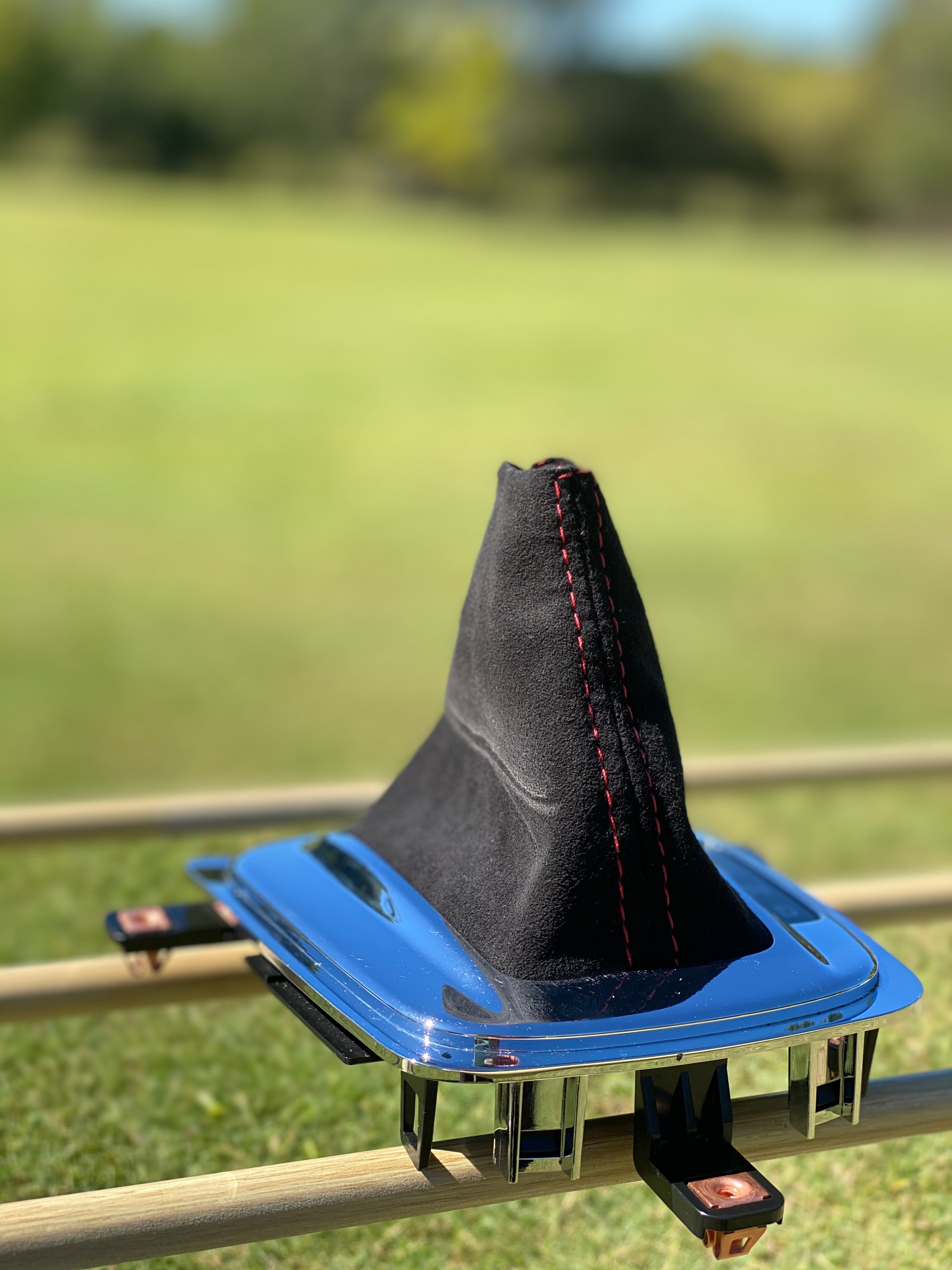 Holden VY VZ Commodore Leather Auto Shifter Boot – Blue Stitch, S/SS/SV6